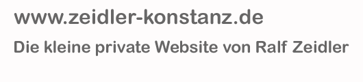 Startseite von Ralf Zeidlers Website